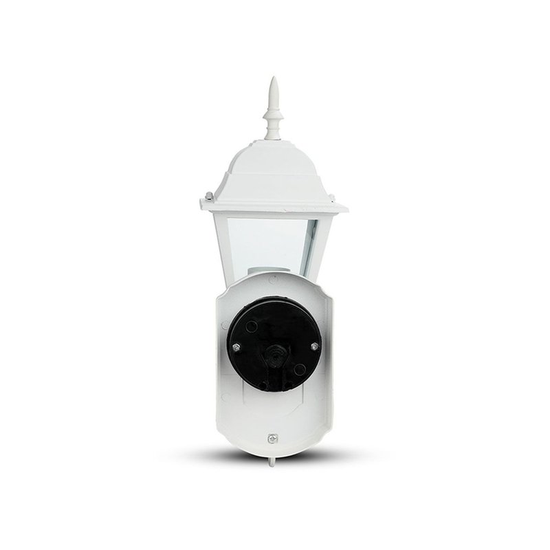 Lampada Da Parete Lanterna Giardino Attacco E27 Garden Wall Lamp IP44 Colore Bianco Modello Classico SKU-7520