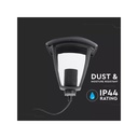Lampada Da Terra Per Giardino Esterno IP44 Altezza 600mm Attacco E27 Garden Lamp Colore Nero SKU-7059