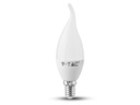 Lampada A Led E14 CF37 5,5W Forma Candela Fiamma Colpo Di Vento SKU-117, Disponibili 3000K 4000K 6400K