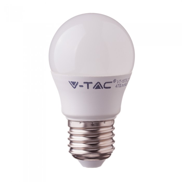 Lampada A Led E27 G45 7W Forma Sfera Bulbo Palla Con Smd Samsung SKU-866, Disponibili 3000K 4000K 6400K