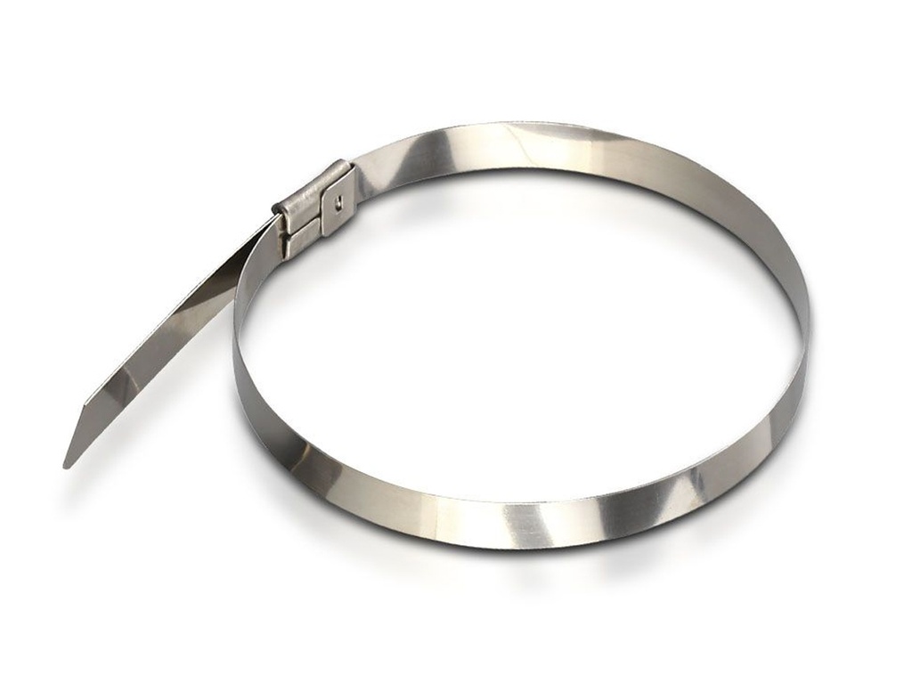 100 Fascette Acciaio Inox 4.6x300mm Stringitubo Metalliche Inossidabili Per Fili