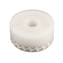 Paraspifferi adesivo per porte 3 m x 25 mm, guarnizione isolante bianca