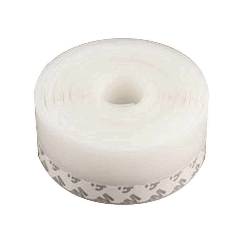 Paraspifferi adesivo per porte 3 m x 35 mm, guarnizione isolante bianca