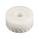 Paraspifferi adesivo per porte 3 m x 35 mm, guarnizione isolante bianca