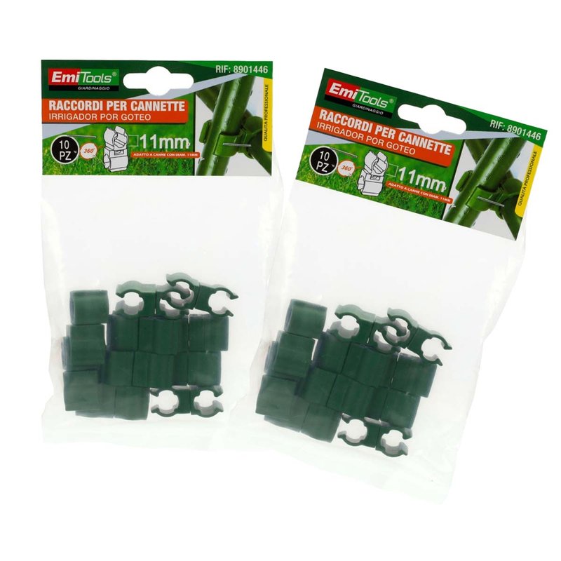 Set 16 Connettori Snodabili 360° 16 mm per Supporti Piante