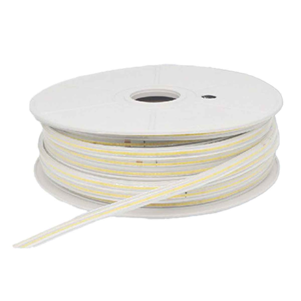 50M Striscia Led COB 8W/M 220V-240V Luce Fredda 6500K 600lm IP65 CRI=80 Angolo 180°