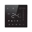 Termostato WIFI Touch Protocollo WIFI 2.4G TUYA, Smart Life Quadrata Compatibile Con Scatola 502 Riscaldamento Caldaia a Gas Riscaldamento Pavimento Con Acqua Nero 3A 100-250V IP20