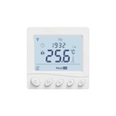 Termostato WIFI Con Bottone Protocollo WIFI 2.4G TUYA, Smart Life Quadrata Compatibile Con Scatola 502 Riscaldamento Caldaia a Gas Bianco 5A 95-240V IP20
