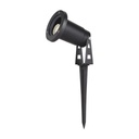 Picchetto in Alluminio con Portalampada GU10 Orientabile 88*75*245mm Colore Nero IP65  10372
