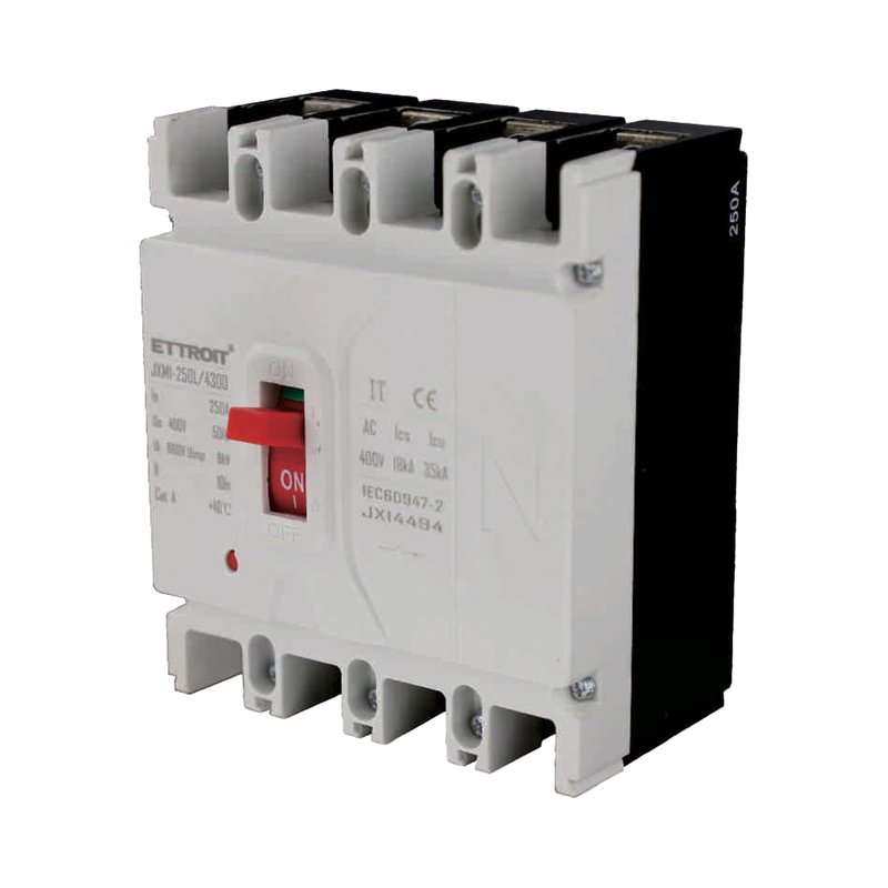 MCCB Interruttori Scatolati Magnetotermici 4P 22kA 250A AC 400V IP20 IEC60947-2