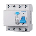 ETTROIT RCCB Interruttore Differenziale Puro Tipo A 3P+N 4M 6000A 30mA 25A AC 400V IP20 IEC61008-1