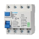 RCCB Interruttore Differenziale Puro Tipo B 3P+N 4M 10000A 30mA 25A AC 400V IP20 IEC61008-1 / IEC62423