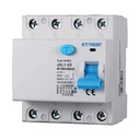 ETTROIT RCCB Interruttore Differenziale Puro Tipo A 3P+N 4M 6000A 300mA 40A AC 400V IP20 IEC61008-1