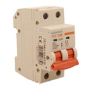 A2ZWORLD MCB Interruttore Magnetotermico Automatico Curva D 2P 2M 10000A D25A AC 400V IP20 IEC60898-1 PB8H