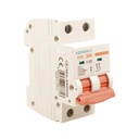 MCB Interruttore Magnetotermico Automatico Curva D 2P 2M 10000A D32A AC 400V IP20 PB8H