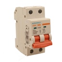 A2ZWORLD MCB Interruttore Magnetotermico Automatico Curva D 2P 2M 10000A D63A AC 400V IP20 IEC60898-1 PB8H