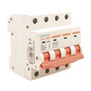 MCB Interruttore Magnetotermico Automatico Curva D 4P 4M 10000A D25A AC 400V IP20 PB8H