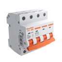 MeanWell MCB Interruttore Magnetotermico Automatico Curva D 4P 4M 10000A D25A AC 400V IP20 IEC60898-1 PB8H