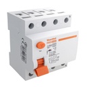 MeanWell RCCB Interruttore Differenziale Puro Tipo A 3P+N 4M 10000A 30mA 100A AC 400V IP20 IEC61008-1