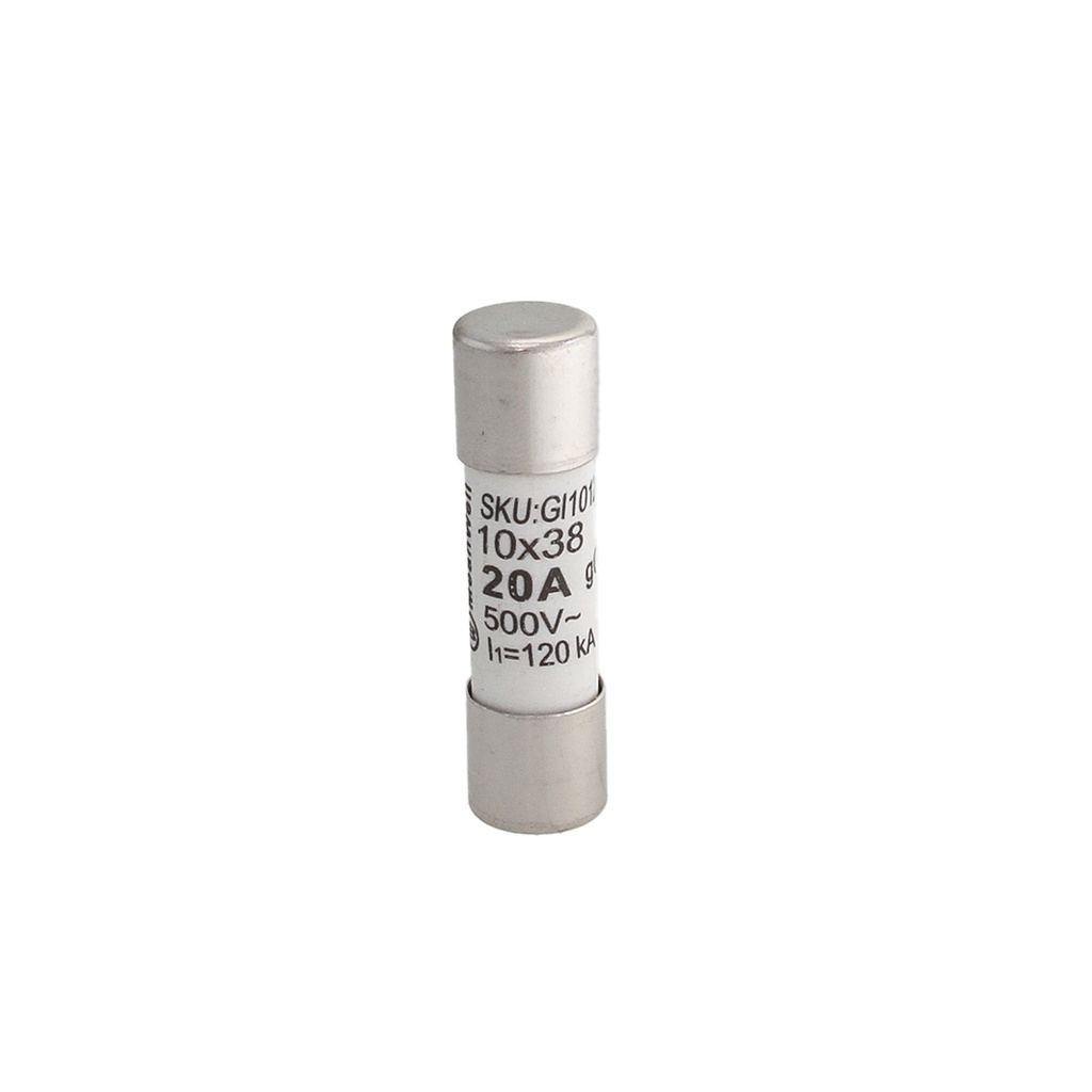 MeanWell 10 Pezzi Fusibili AC 500V AC D10X38mm 20A AC 500V IP20 IEC60269 STI-32D