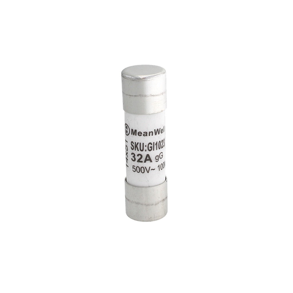 MeanWell 10 Pezzi Fusibili AC 500V AC D14X51mm 32A AC 500V IP20 IEC60269 STI-63D