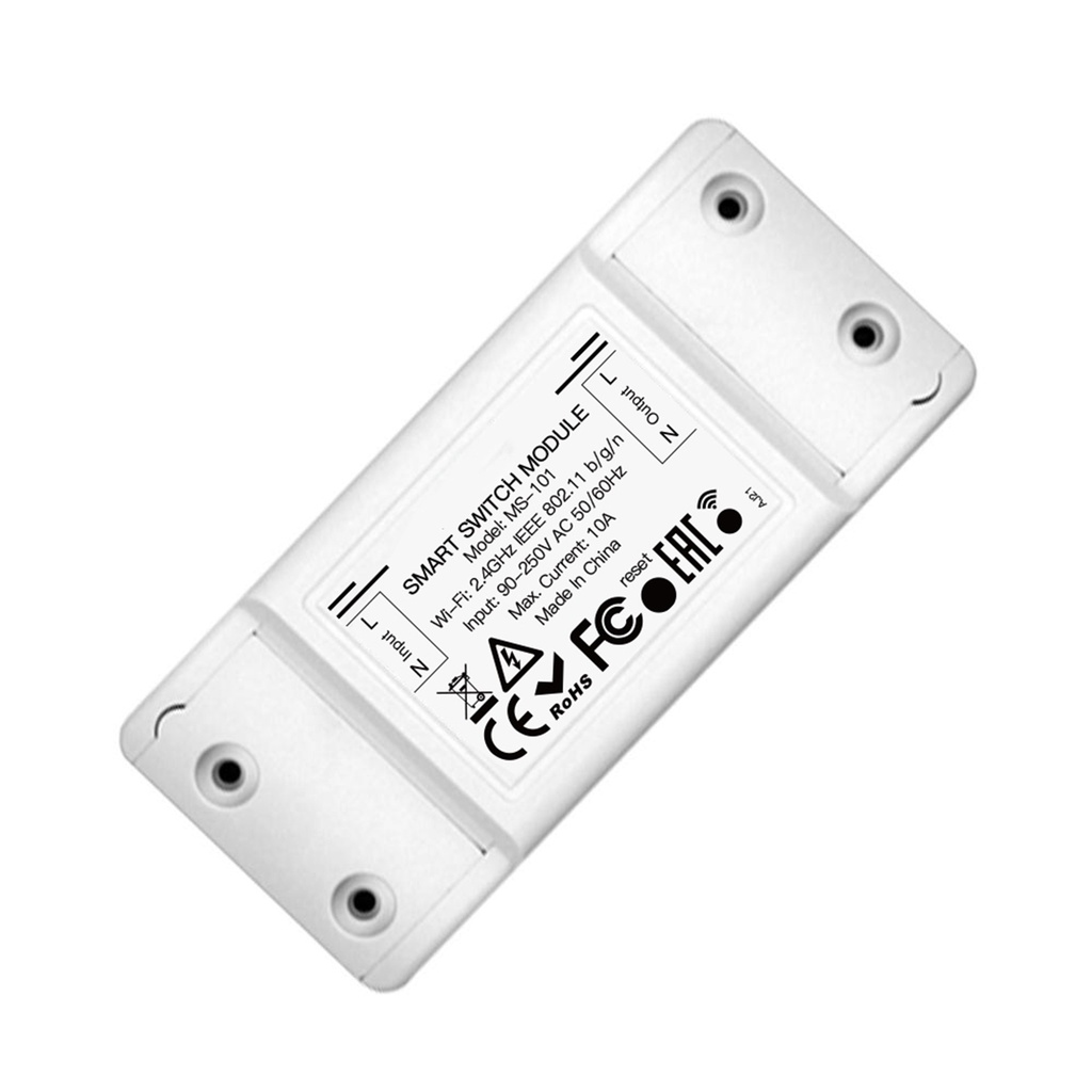 Interruttore WIFI 10A WIFI 2.4G TUYA, Smart Life 10A AC 90-250V 50/60HZ 2200W