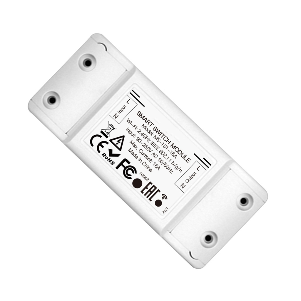 Interruttore WIFI 16A WIFI 2.4G TUYA, Smart Life 16A AC 90-250V 50/60HZ 3500W
