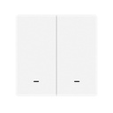 MeanWell Telecomando Interruttore Protocollo ZigBee 3.0, 2 Tasti, TUYA, Smart Life 3V Con Pile CR2032, Bianco
