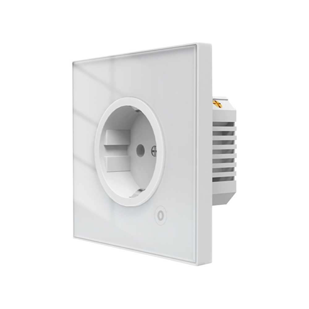 Presa Schuko Da Muro Protocollo ZigBee 3.0 TUYA, Smart Life 16A AC 90-250V 50/60HZ 86X86X43mm