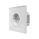 Presa Schuko Da Muro Protocollo ZigBee 3.0 TUYA, Smart Life 16A AC 90-250V 50/60HZ 86X86X43mm