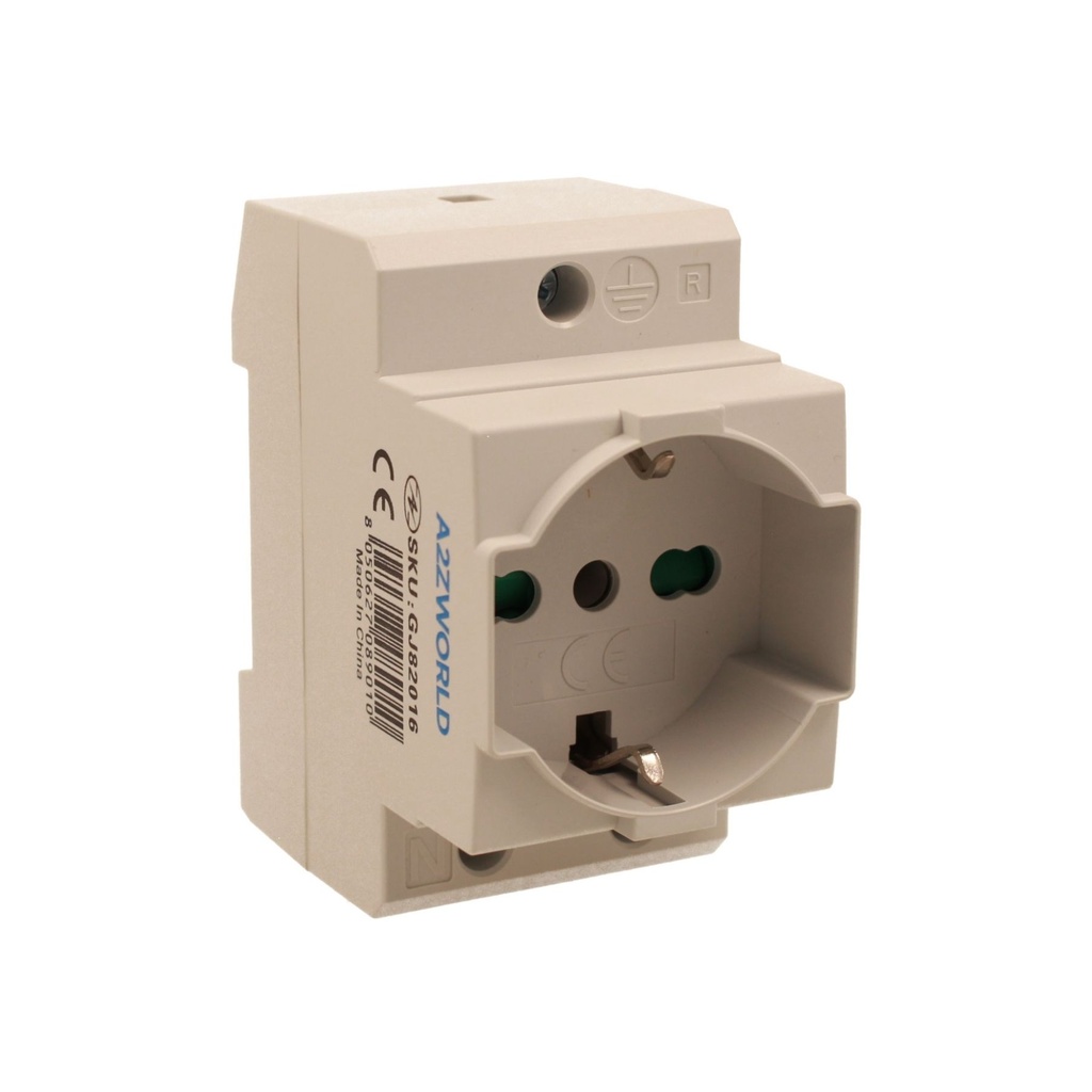 Presa Modulare Universale P40 Schuko + Bipasso Italiano 2M 10/16A AC 250V IP20 IEC60884 AD20IK