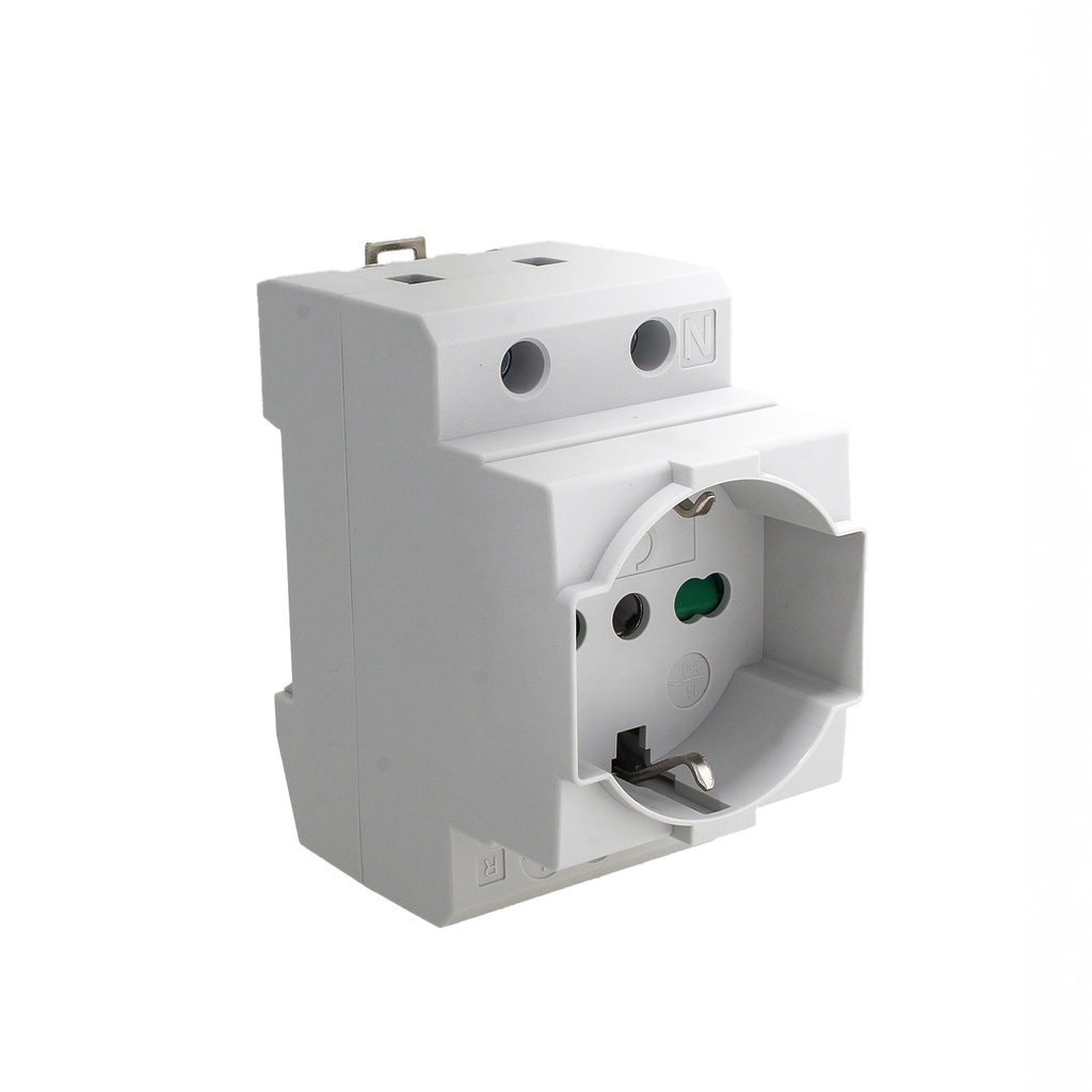 Presa Schuko + Bipasso Italiano Modulare 2M 10/16A AC 250V IP20 IEC60884