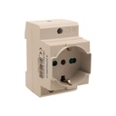 Presa Modulare Universale P40 Schuko + Bipasso Italiano 2M 10/16A AC 250V IP20 IEC60884 AD20IK