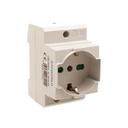 Presa Modulare Universale P40 Schuko + Bipasso Italiano 2M 10/16A AC 250V IP20 IEC60884 AD20IK