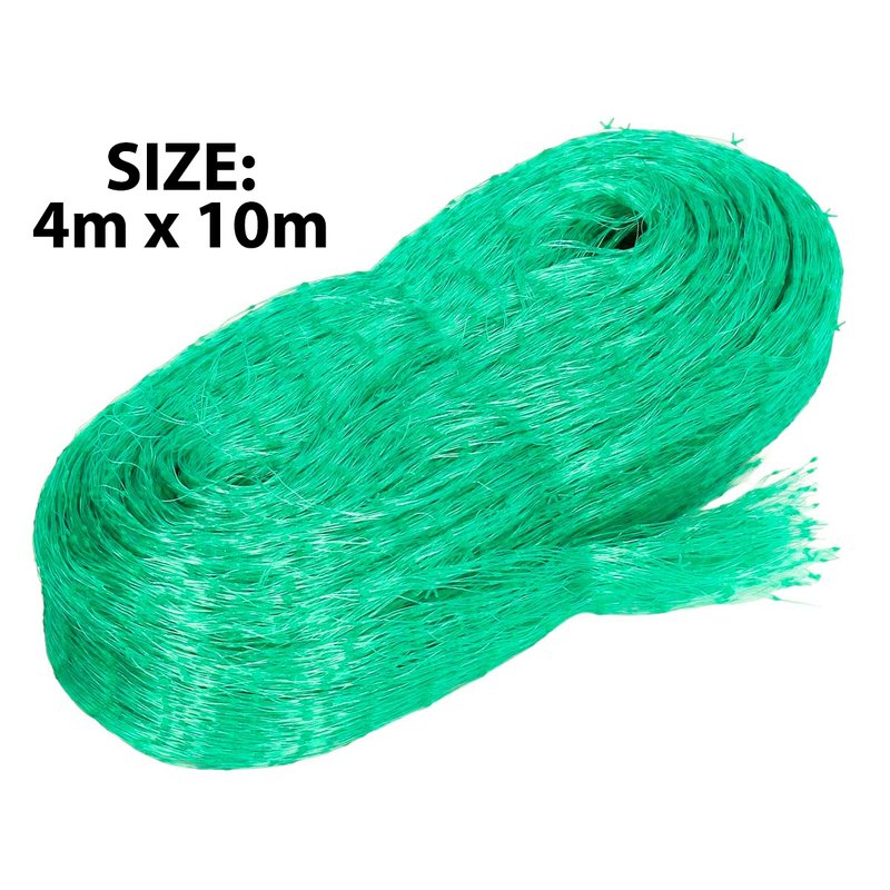 Rete Anti Uccelli 4x12 m Verde Nylon Maglia 15x15 mm