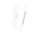 A2ZWORLD Interruttore Da Incasso Scatola 503, Touch Bianco, WIFI 2.4G Matter, TUYA, Smart Life,Apple Home, Google Home, Alexa, SmartThings, 10A, AC 90-250V, 50/60HZ, 120X72X38mm, IP20,Disponibili 1,2,3 Tasti