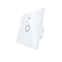 A2ZWORLD Interruttore Da Scatola 502, Touch Bianco, WIFI 2.4G+BLE+RF 433MHz, Bluetooth BLE Mesh, TUYA Smart Life, 220V 10A, 86X86X30mm Per Scatola 502, IP20,Disponibili 1,2,3 Tasti