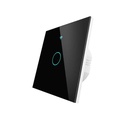 Interruttore Da Scatola 502, Touch Nero, WIFI 2.4G+BLE+RF 433MHz, Bluetooth BLE Mesh, TUYA Smart Life, 220V 10A, 86X86X30mm Per Scatola 502, IP20,Disponibili 1,2,3 Tasti