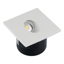 Faretto LED Segnapasso Quadrato Montaggio a Incasso 3W Colore Bianco 4000K IP20 SKU-211210