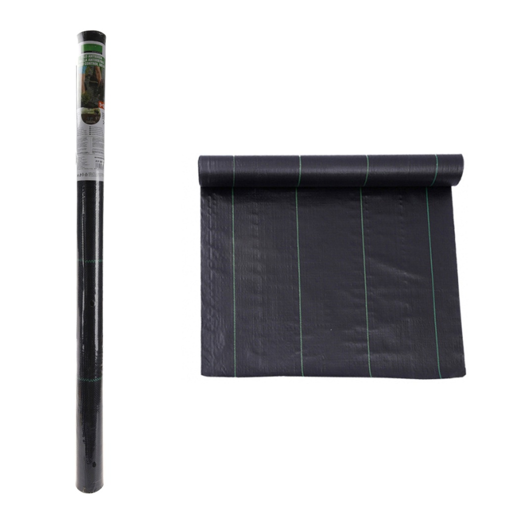 Telo Pacciamatura Antierba Traspirante 1X10M, Permeabile all’Acqua, in PP Resistente ai Raggi UV, Facile da Tagliare e Installare, Protezione Ecologica contro le Erbacce