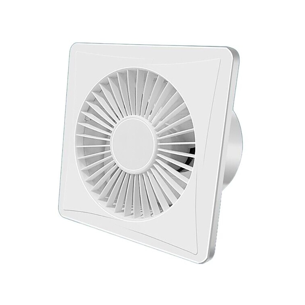 Ventola Aspirazione Bagno,Aspiratore Da Muro o Soffitto 150X150mm Foro 100mm Profondità 85mm 15W 230V 50Hz 98m³/h 35dB