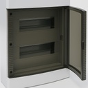 Centralino da parete 24 moduli, bianco IP40, 280x350x100 mm, RAL 9016, ideale per installazioni elettriche domestiche e industriali