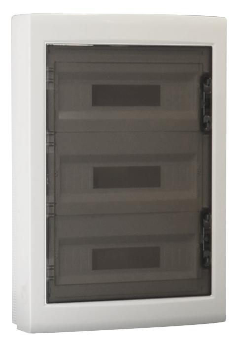 MeanWell centralino da parete 54 moduli, bianco IP40, 400x840x140 mm, RAL 9016, ideale per installazioni elettriche domestiche e industriali