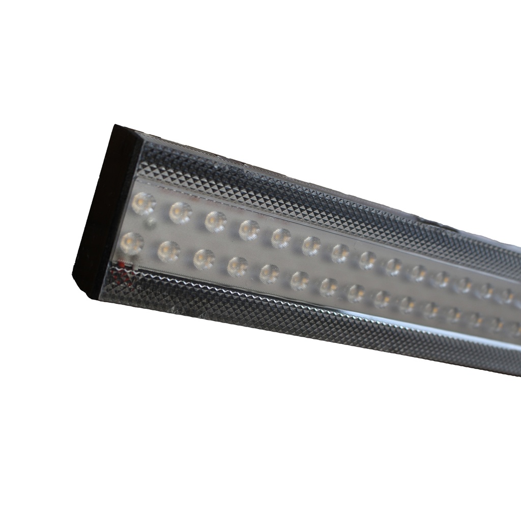 Plafoniera LED 4 in 1, Plafone, Binario Monofase e Trifase, Sospensione, Dip Switch 35W-50W, 4000K, 8010lm, Carcassa Nera