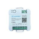 A2ZWORLD Trasmettitore RF 433MHz, per LED Dimmer Con Pulsante MMC1418R, Alimentazione con Pile CR2032 e AC220V, Controllo Wireless, IP20