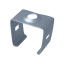 Clip Guida Gancio di Montaggio In Acciaio Per Profilato Alluminio Alto BAZ1715W Bianco