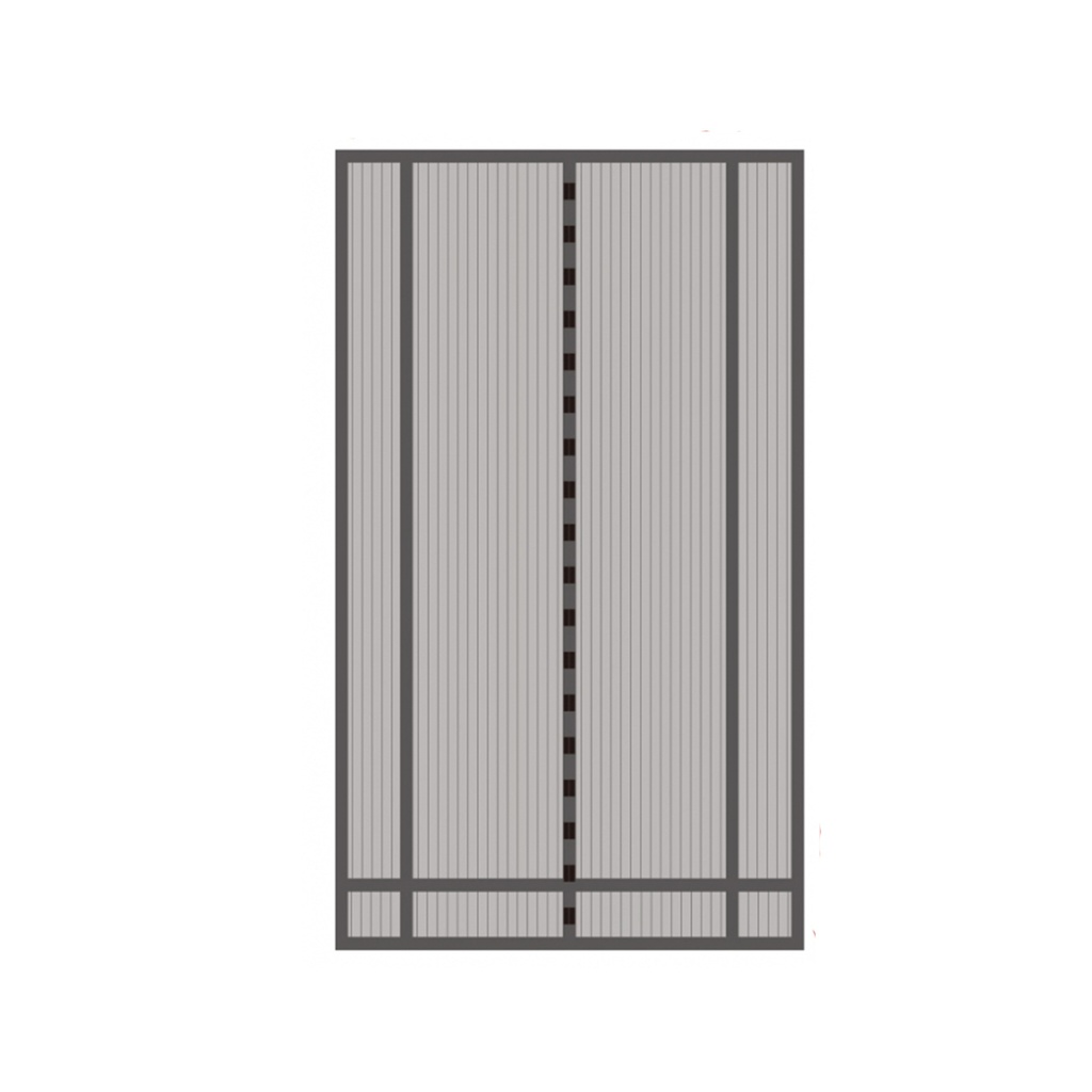 Tenda Zanzariera per Porta 130x240cm Nera, Tagliabile su Misura, Antizanzare per Finestre e Porte, Facile da Installare
