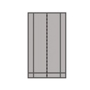 Tenda Zanzariera per Porta 130x240cm Nera, Tagliabile su Misura, Antizanzare per Finestre e Porte, Facile da Installare