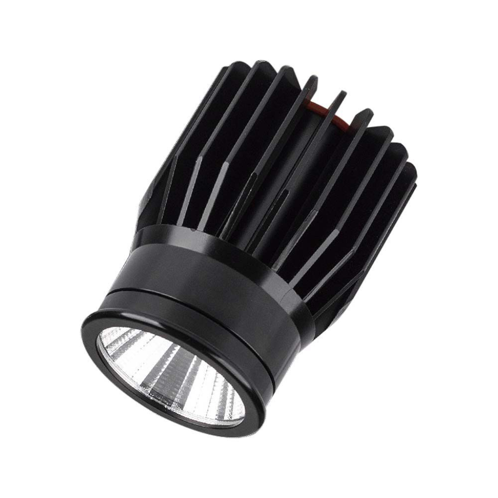 Faretto LED da Incasso Rotondo LED 18W in Alluminio Colore Nero 4000K 78x63x50mm SKU-10302