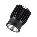 Faretto LED da Incasso Rotondo LED 18W in Alluminio Colore Nero 3000K  78x63x50mm  10301